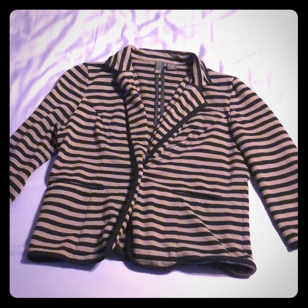 Stripe Blazer